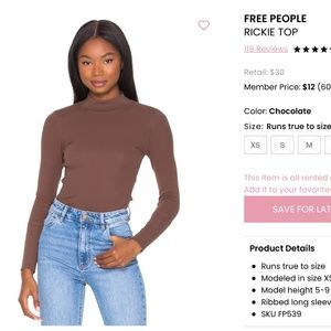 FREE PEOPLE RICKIE TOP